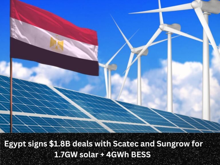 Egypt signs $1.8B deals with Scatec and Sungrow for 1.7GW solar + 4GWh BESS