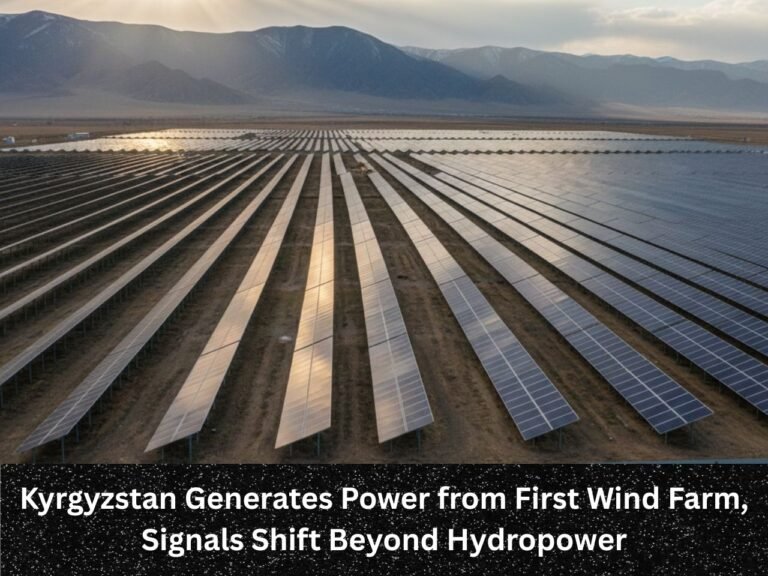 Kyrgyzstan Generates Power from First Wind Farm, Signals Shift Beyond Hydropower
